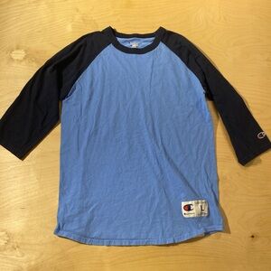 Champion Two-Tone Blue and Black Shirt Large (DI)